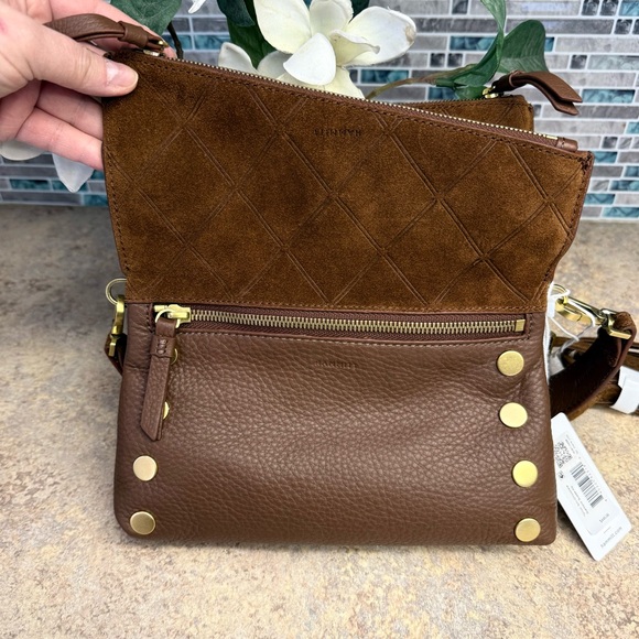 NWT Hammitt Dillon Small Chocolate Diamond Suede purse - Picture 5 of 9